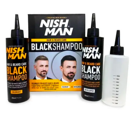 שמפו שחור לשיער ולזקן